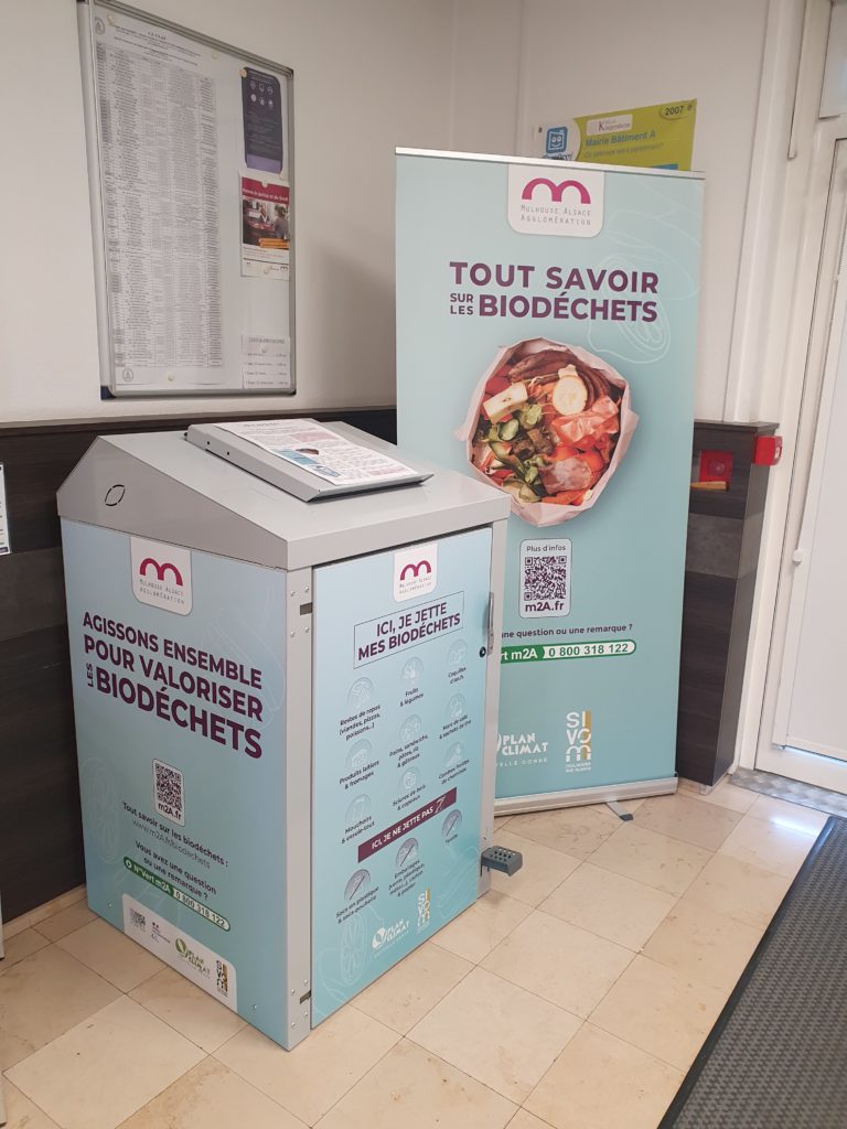 Déploiement des bornes à biodéchets à Kingersheim